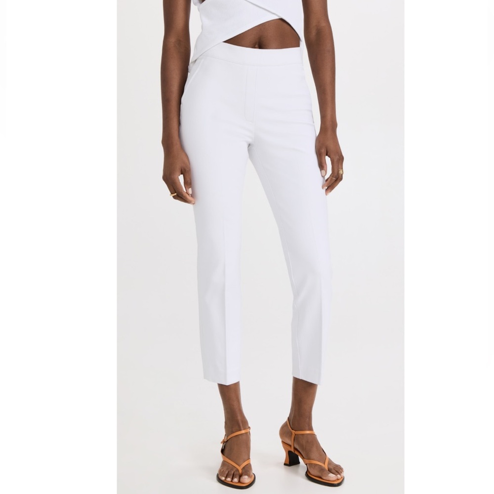 Spanx On The Go Ankle Slim Straight Women’s White Pants Size Large NWT
